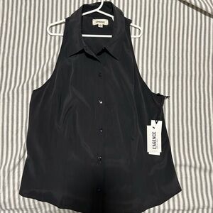 L’Agence Silk Button Up Tank Sz Medium